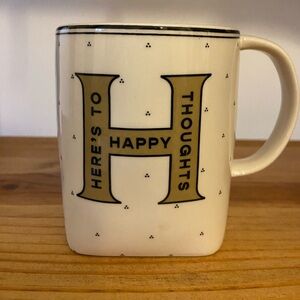Anthropologie Mug “Here’s to Happy Thoughts”